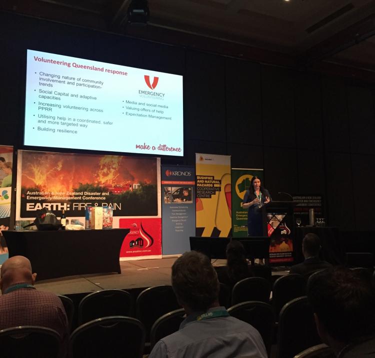 End-user Julie Molloy (Volunteering Queensland) at the 2015 ANZDEMC.