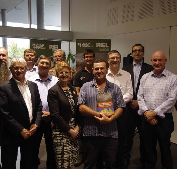 CRC board members with book authors Jeremy Russell-Smith, Andrews Edwards and local Independent MP Gerry Wood. 
