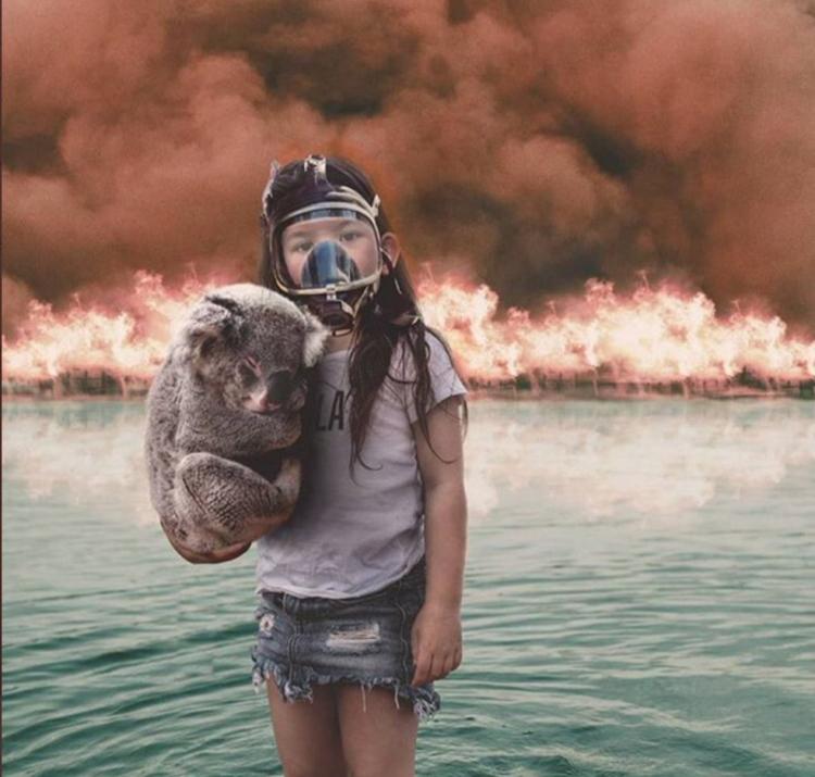 This image was shared thousands of times on social media during Australia’s Black Summer bushfires. The AFP’s fact check confirmed it is not authentic and is actually a combination of several separate photos.