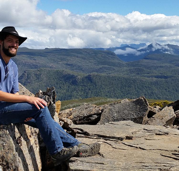 James Furlaud - postgrad field studies in the Tasmanian forests