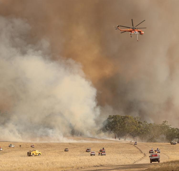 The Bangor fire in SA, 2014. Photo courtesy Tait Schmall/Newscorp