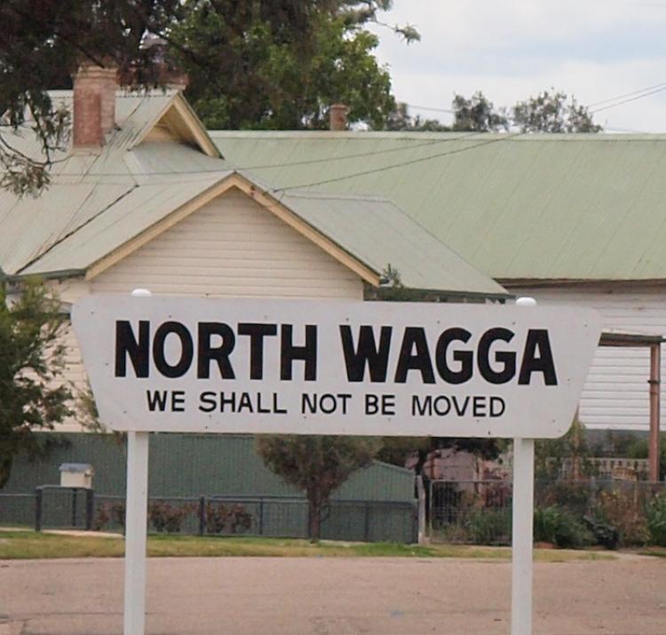 Sign in North Wagga, NSW. Photo: Caroline Wenger