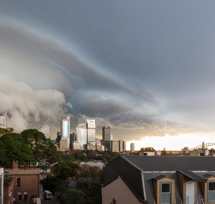 Sydney storm front. Photo: cksydney (Flickr)