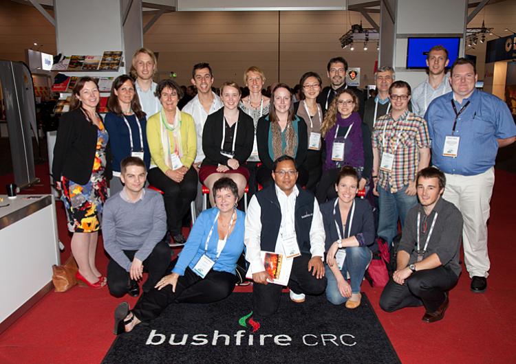 PhD students from the Bushfire CRC at our Melbourne conference 2013