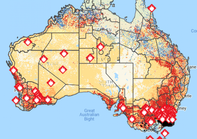 AFMS map of Australia