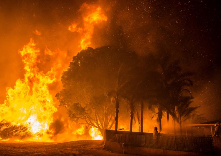 Bullsbrook fire Western Australia. Photo: DFES.