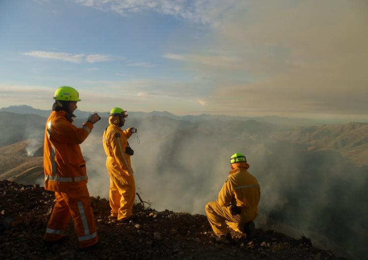 Prescribed burn near Marlborough NZ. Photo NZFS.