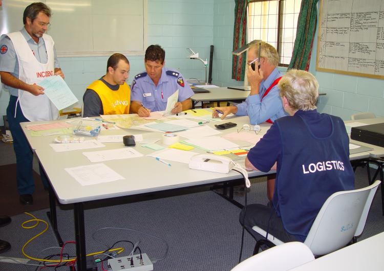 Disaster management operation team. Photo credit: QFES.