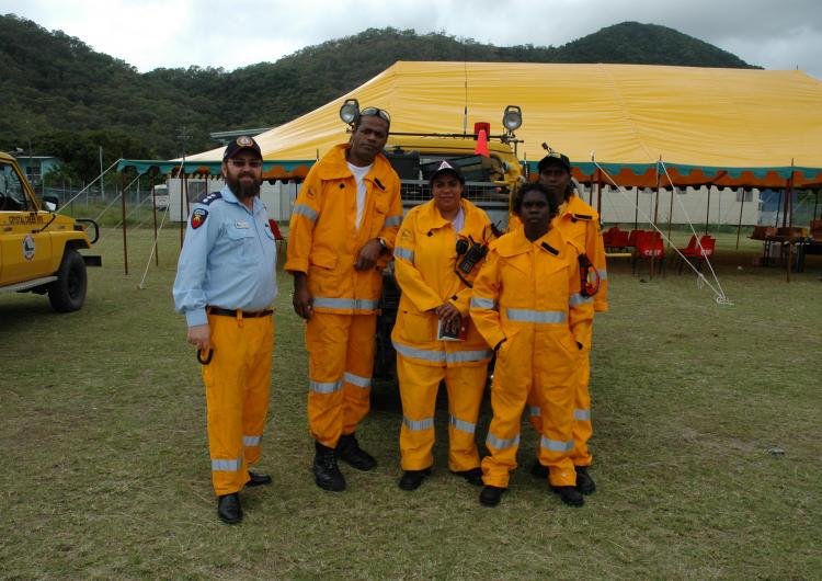 Volunteers with the Queensland Rural Fire Service. Photo credit: QRFS.