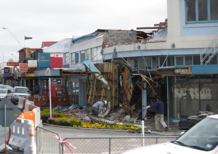 Christchurch after 4 September 2010 Darfield Earthquake. Photo: Geoscience Australia