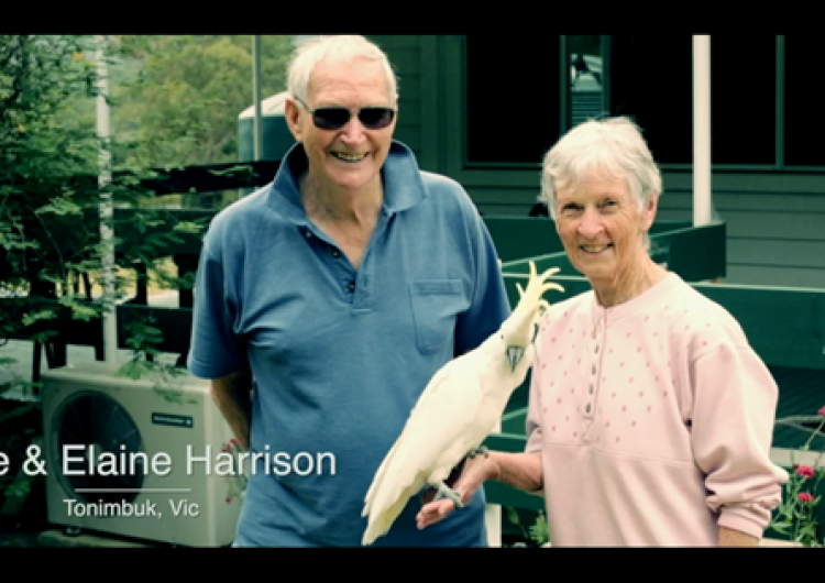 Mike and Elaine Harrison discuss bushfire risk