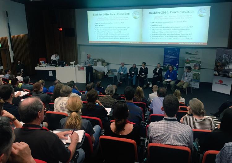 Panel discussion on intelligent fires at Bushfire 2016