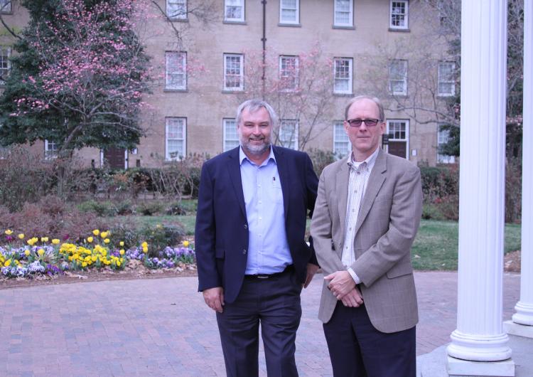 Gavin Smith and Michael Rumsewicz at UNC-Chapel Hill
