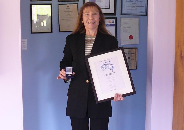 Rachel Westcott with her Pride of Australia achievements.