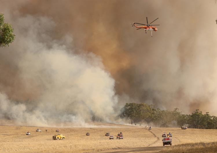 The Bangor fire in SA, 2014. Photo courtesy Tait Schmall/Newscorp