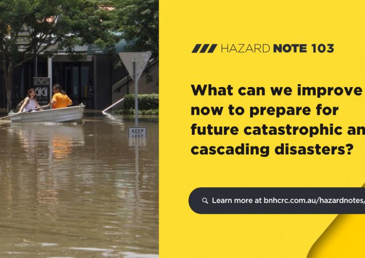 What can we improve now to prepare for future catastrophic and cascading disasters?