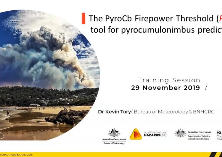 The PyrcoCb Firepower Threshold (PFT): a tool for pyrocumulonimbus prediction by Kevin Tory