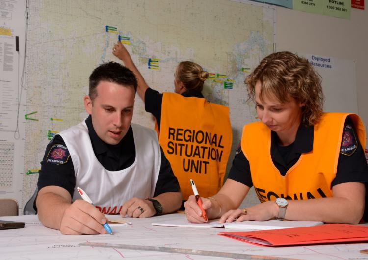 This research describes the Emergency Management Non-Technical Skills tool that can be used to enhance emergency management teamwork. Photo: SA Country Fire Service. 