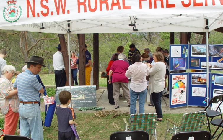 NSW RFS brigade involved at a community education event.