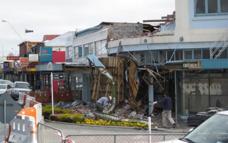 Christchurch after 4 September 2010 Darfield Earthquake. Photo: Geoscience Australia 