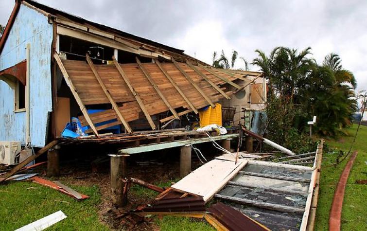 Cyclone Yasi roof damage. Photo: Cyclone Testing Station, James Cook University