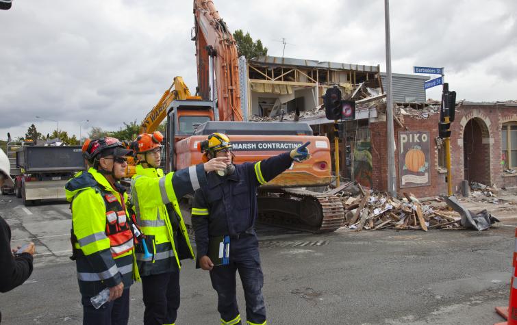 Building damage from the 2011 Christchurch earthquake. Photo credit: John McCombe.