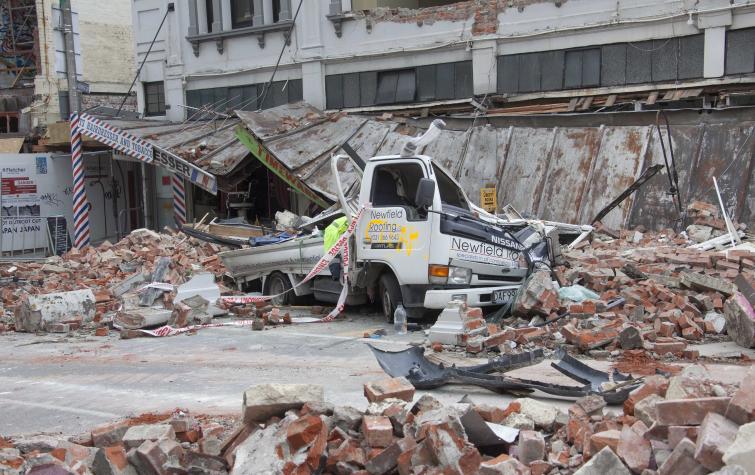 Damage from the Christchurch earthquake. Photo: John McCombe.