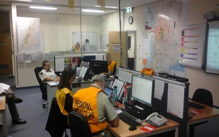 South Australian Country Fire Service Region 1 Coordination Centre. Photo: Chris Bearman.