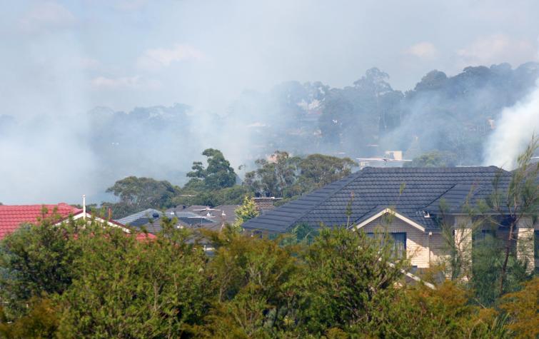 Belrose house fire. Photo: Anthony Clark NSW RFS