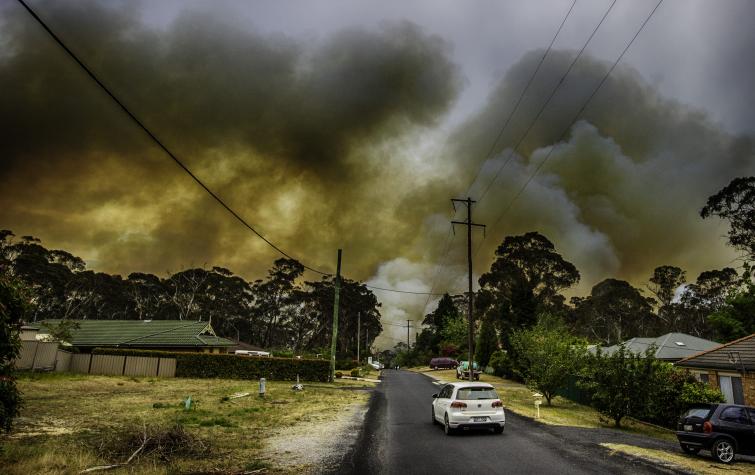 Mount Boyce fire. Photo by Gary P Hughes provided by NSWRFS