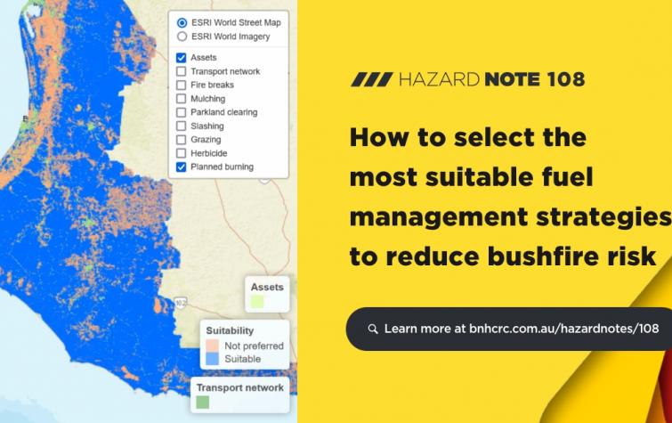 How to select the most suitable fuel management strategies to reduce bushfire risk