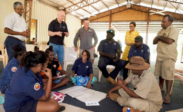 Researchers from the Darwin Centre for Bushfire Research collaborated with Indigenous community leaders and land managers to identify emergency management needs in northern Australia. Photo: Prof Jeremy Russell-Smith, CDU.