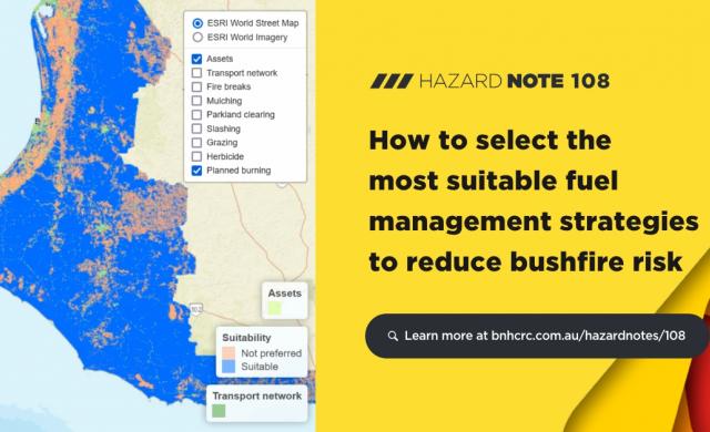 How to select the most suitable fuel management strategies to reduce bushfire risk
