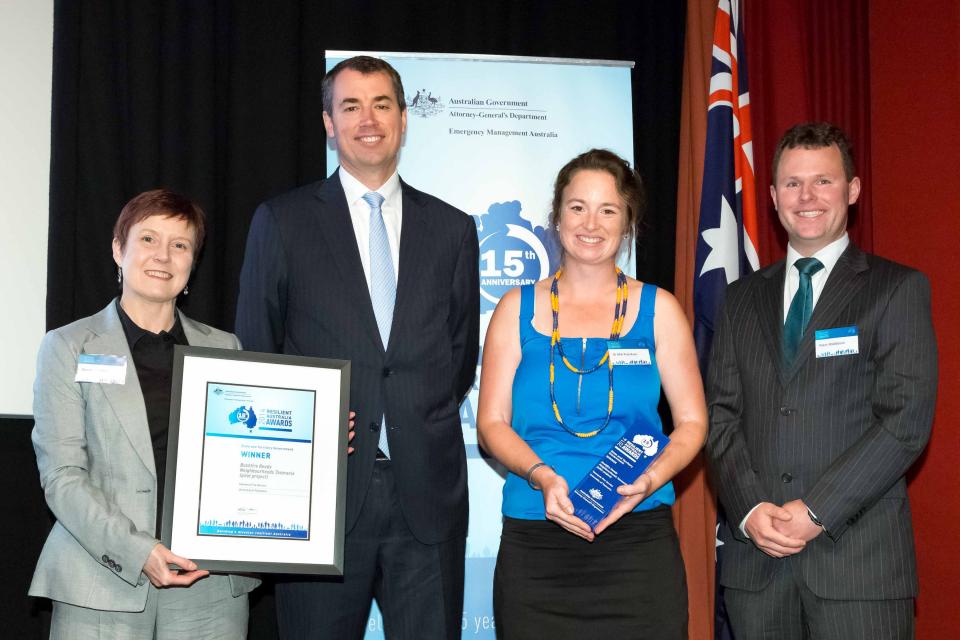 TFS accept their Resilient Australia Award