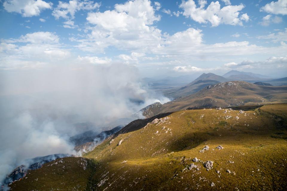 Janaury 2019 Tasmania bushfires. Photo: Tasmania Fire Service