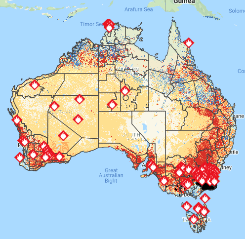 AFMS map of Australia