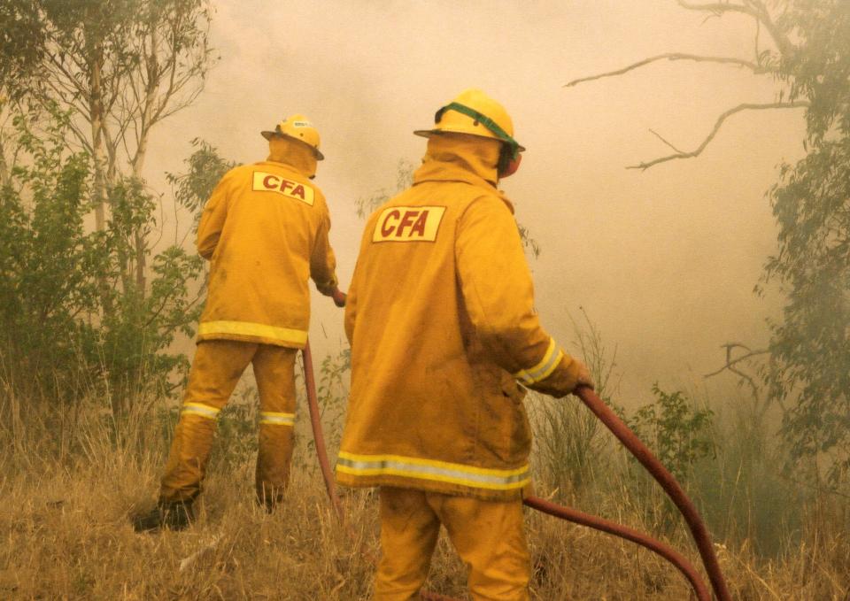 Firefighters responding to a bushfire. Photo: CFA.