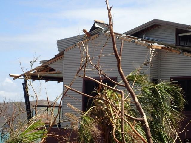 Damage from cyclone Debbie. Photo: Cyclone Testing Station, James Cook University