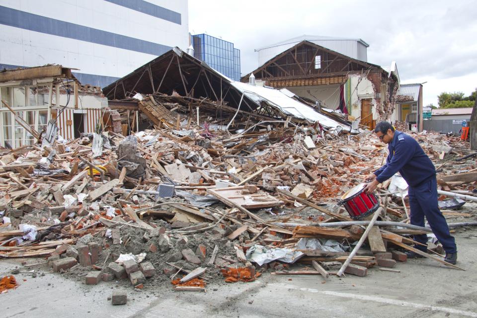 Earthquake damage in Christchurch. Photo: John McCombe