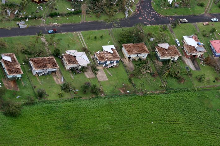 Cyclone damage in Queensland.
