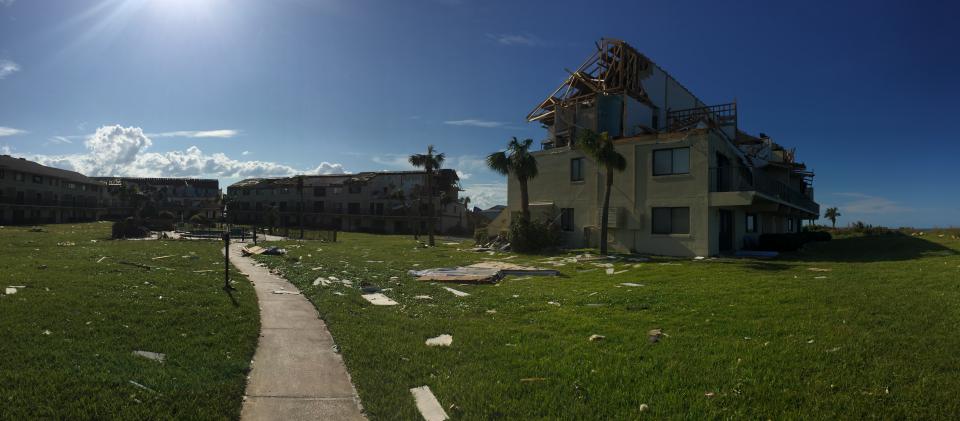 Damage from Hurricane Irma in September 2017. Photo: Daniel Smith