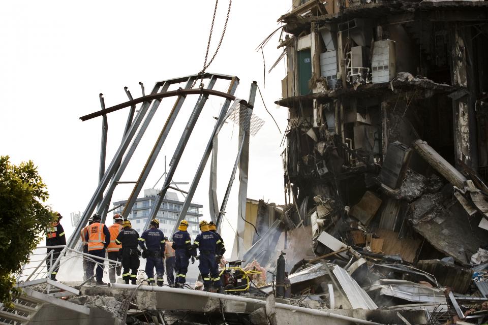 Building collapse caused by the Christchurch earthquake. Photo credit: Jo Johnston.