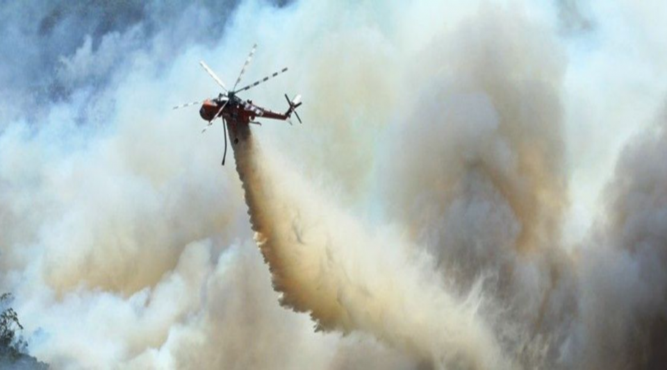 Helitanker in Victoria. Source: Victorian Country Fire Authority