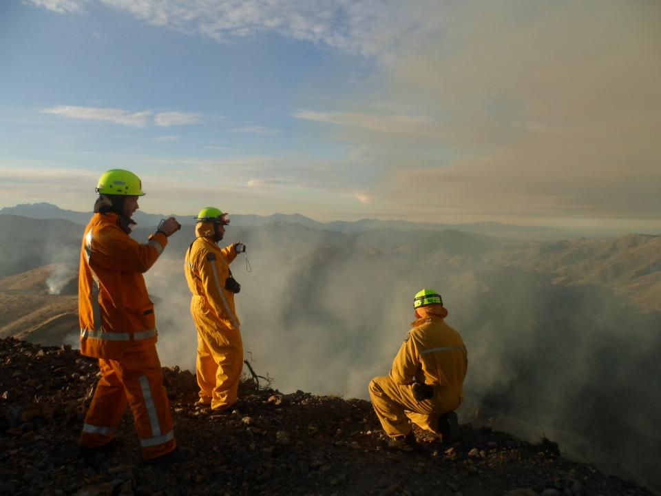 Prescribed burn near Marlborough NZ. Photo NZFS.