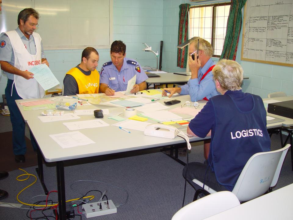 Decision making in an emergency response context. Photo: QFES.