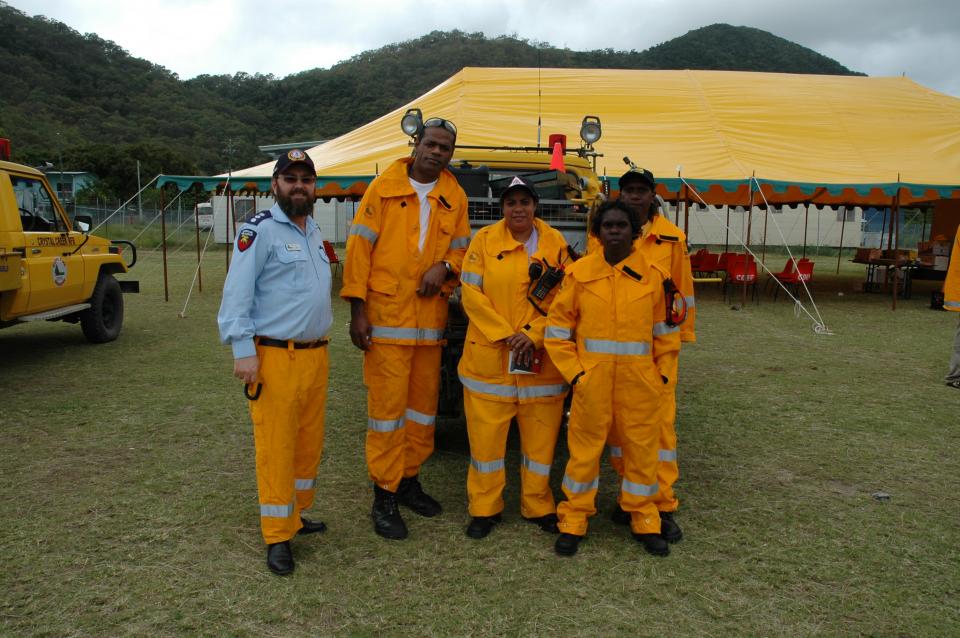 Volunteers with the Queensland Rural Fire Service. Photo credit: QRFS.