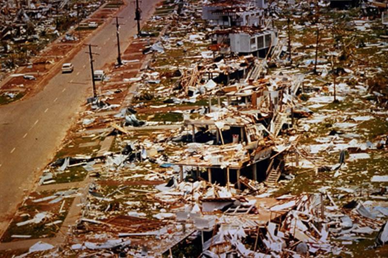Aftermath of Cyclone Tracey. Source: Risk Frontiers