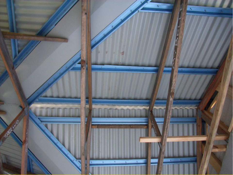 Roof structure of a house under construction. Photo: David Henderson
