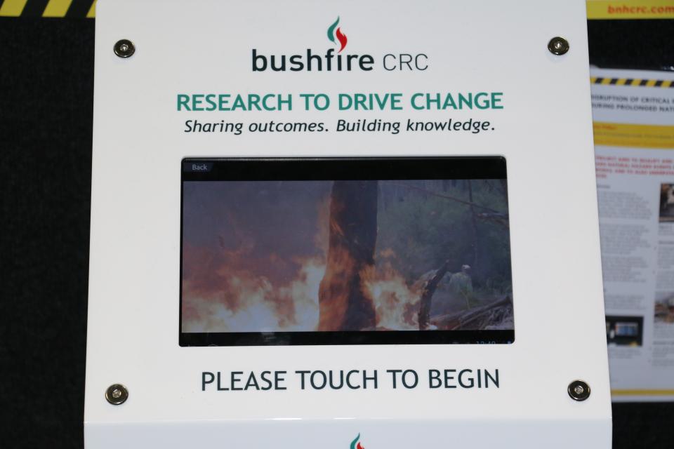 Research to Drive Change videos on a tablet