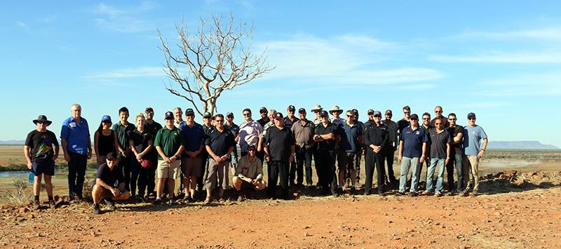 Northern Australia Fire Managers Forum 2017, group photo at Parry Lagoons.